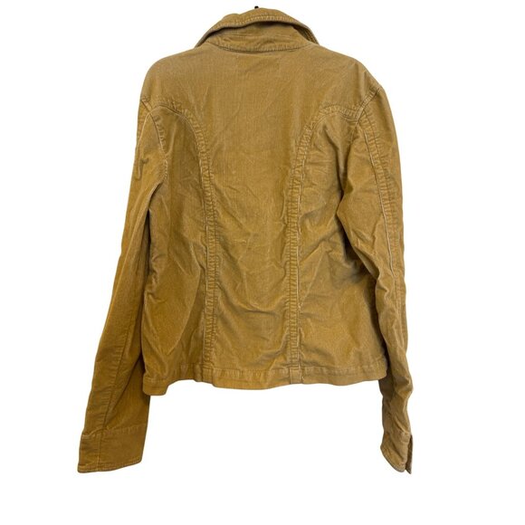 Guess Jeans Womens XL Tan Corduroy Jacket Button Down Long Sleeve Casual Style - Picture 2 of 6